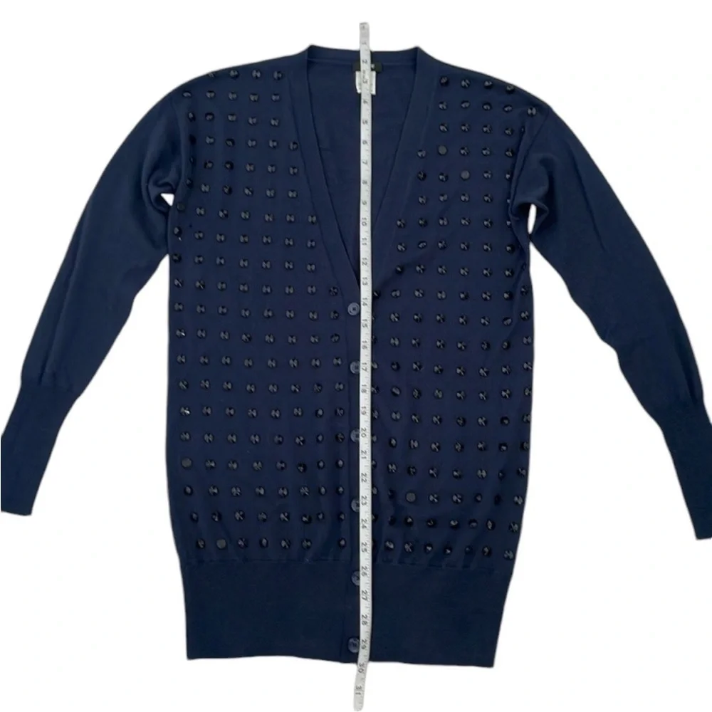 J. Crew Navy Studded Dutser Cardigan